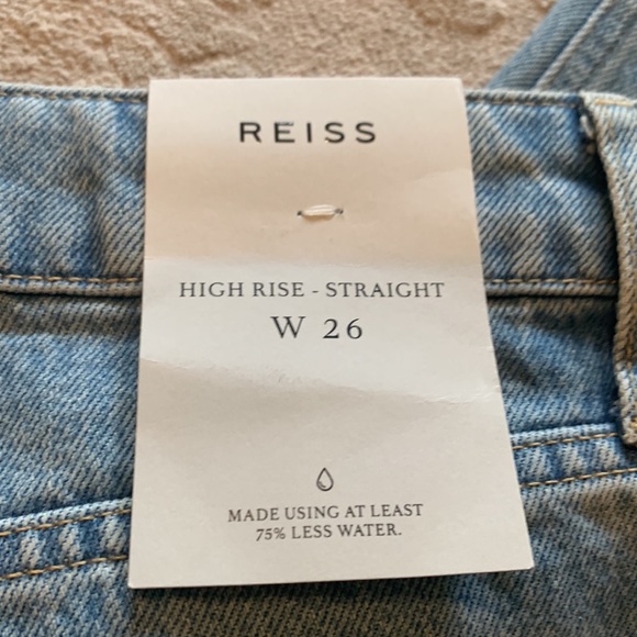 Reiss Elle-High Rise Straight Jean - Picture 6 of 9